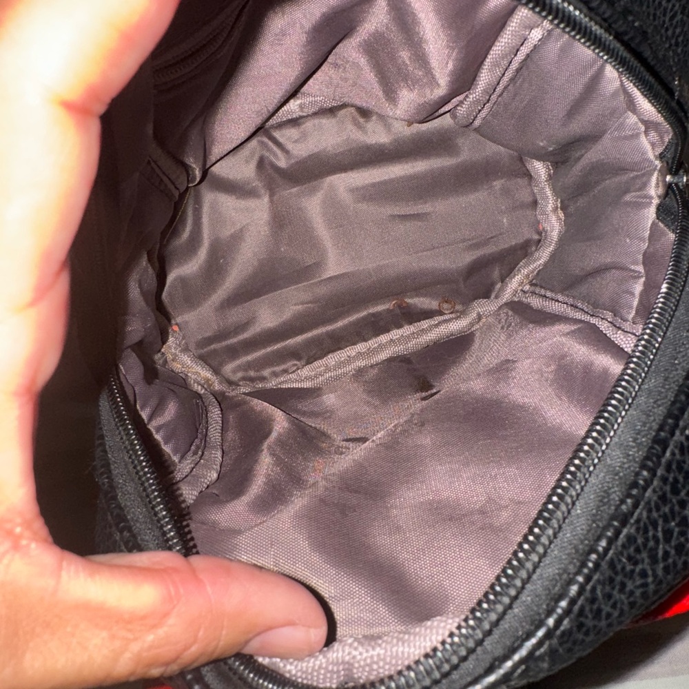 Black Mini Backpack With Red Bow - image 3